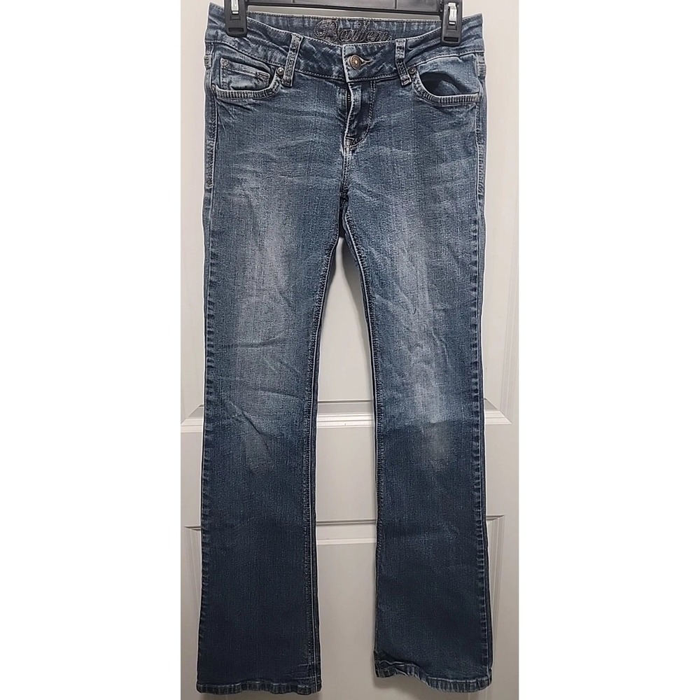 dELIAs Jeans Junior 3 4L Bailey Retro Y2K Blue Med Wash Flare  Classic Distress